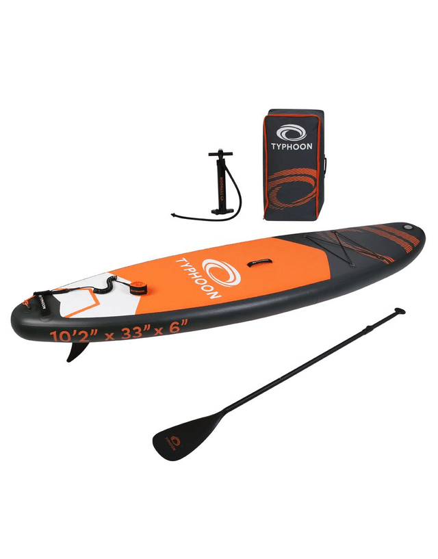 Typhoon Inflatable 10'2" Stand Up Paddle Board - SUP Full Kit