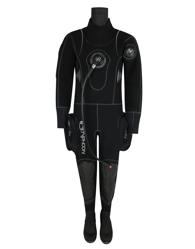 Typhoon Ladies Quantum Air I & DV (inc Hood) Booted Dry Suit 