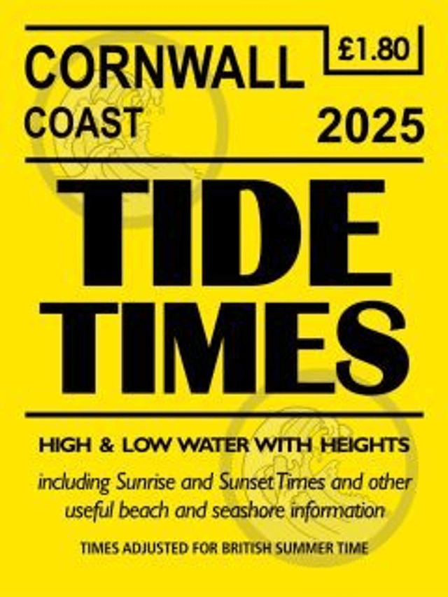 Tide Times Cornwall Coast (Based on Newquay)